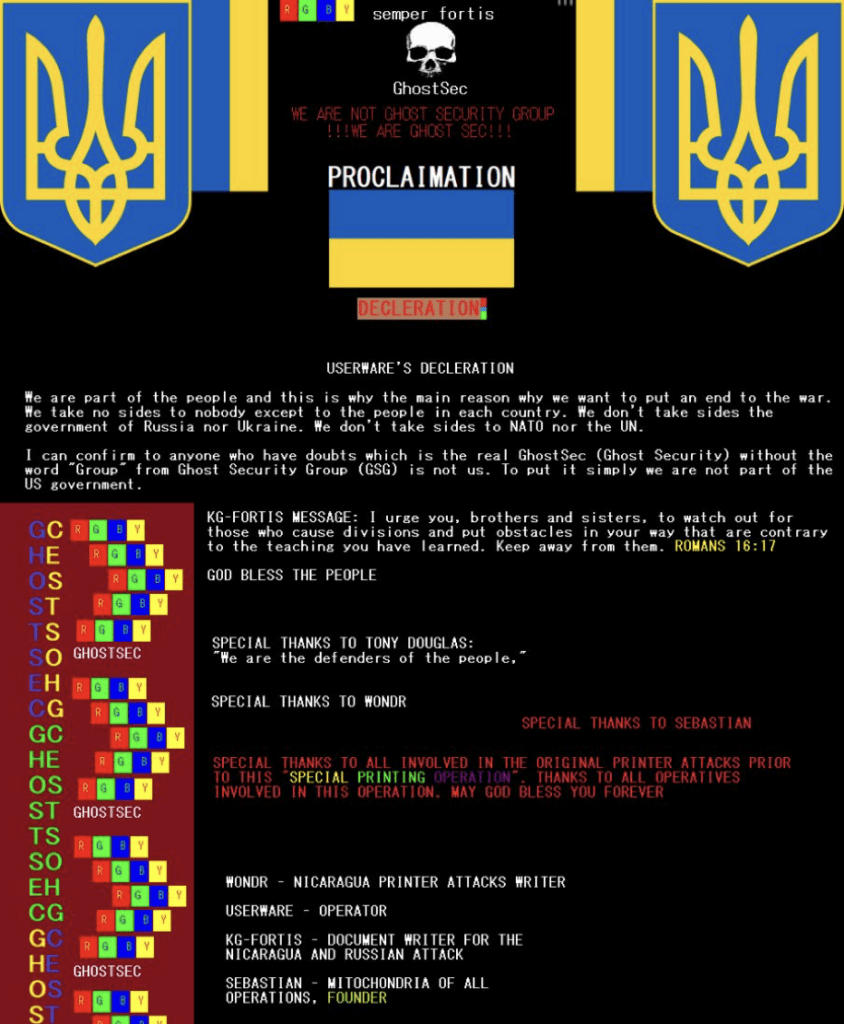 GhostSec Vigilantes
