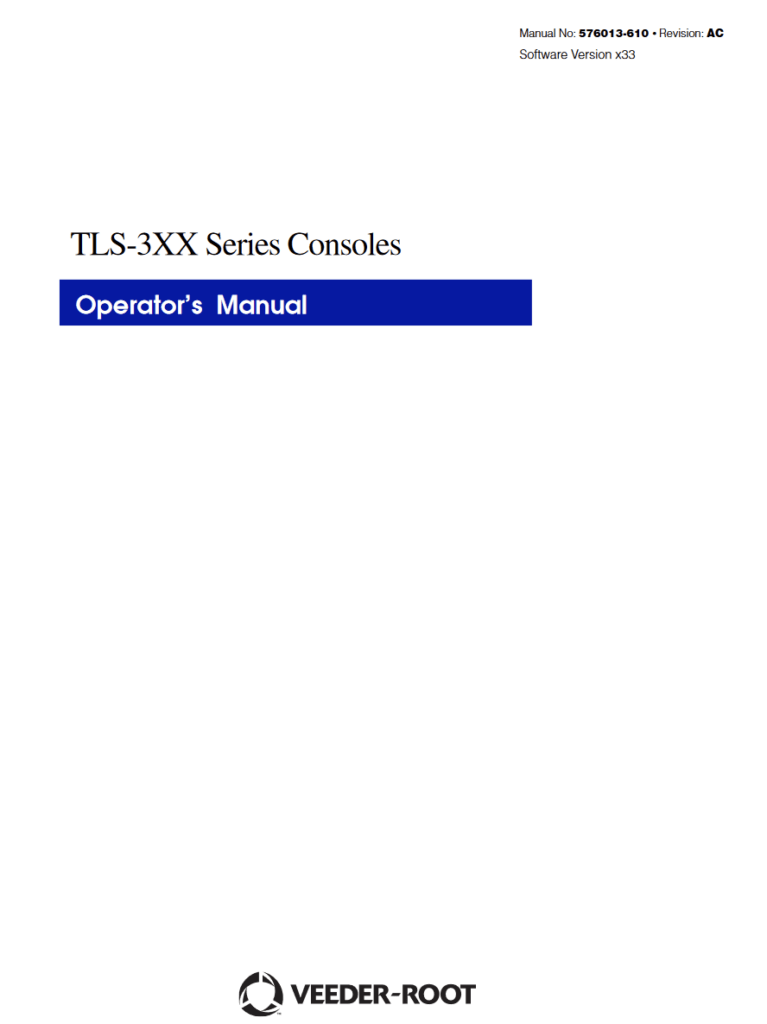 TLS-3XX Operators Manual