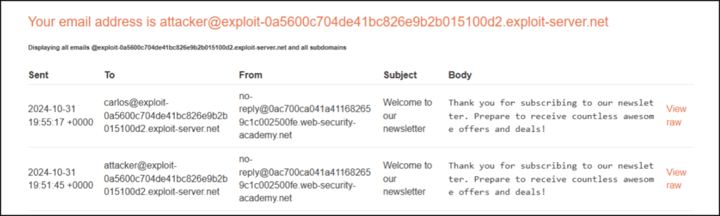 Email ID was returned with the user from the server-side